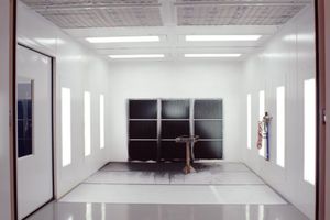 enclosed paint booth