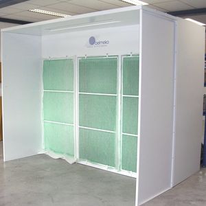 open spray booth
