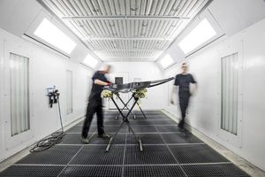 enclosed spray booth
