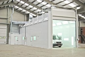 enclosed spray booth