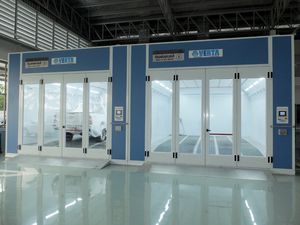 enclosed spray booth