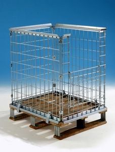 metal pallet box / wire mesh / storage / transport