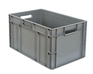 Plastic crate - EU-4317L - Plastipol, s.a. - storage / stacking / standard