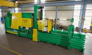 waste baling press