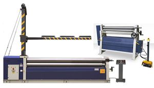 3-roller plate bending machine / electric / manual / pyramid type
