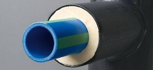 water hose / plastic / for industrial water / pre-insulated