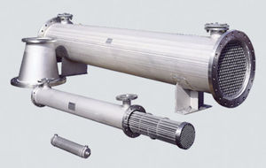 shell and tube heat exchanger / water/water / stainless steel / compact