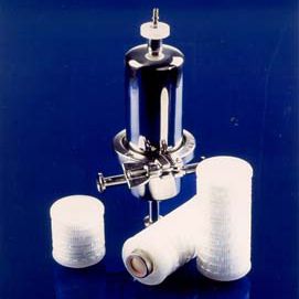 single-cartridge filter housing / for liquids / stainless steel