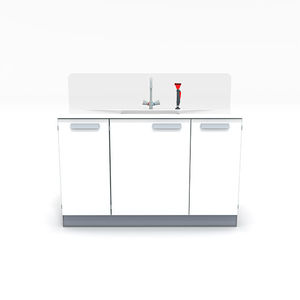 laboratory bench with sink