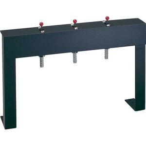 3-way manifold / aluminum / for measurement instruments / vacuum