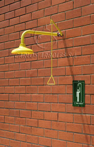 wall-mounted safety shower