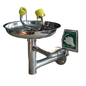 wall-mounted eyewash station