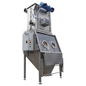 hazardous bulk product bag unloader