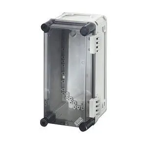 Enclosure; Connectorized; DINRail; Polycarb; Gray; 2.362x2.362x0.492In; KO4070Series Pack of 2 Enclosure; Connectorized; DINRail; Polycarb; Gray; 2.362x2.362x0.492In; KO4070Series Pack of 2