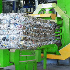 waste baling press