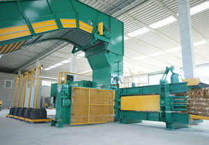 horizontal baling press