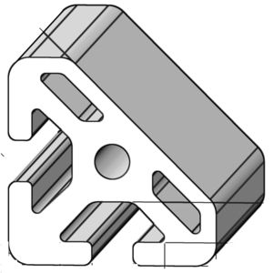 aluminum profile / triangular / 45° / industrial