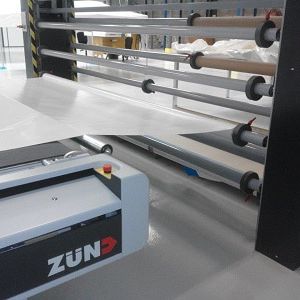 roll storage carousel / vertical / for textiles / fabric