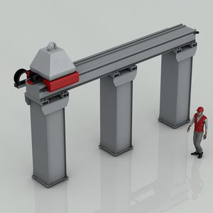 linear axis on pillars