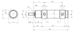 pneumatic cylinder 1