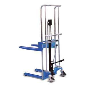 manual stacker truck / walk-behind / with platform