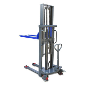 manual stacker truck / walk-behind / rugged / steel