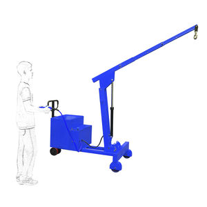 mobile crane / folding / electric / height-adjustable