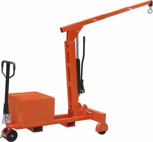 mobile workshop crane / hydraulic / mobile / folding