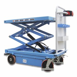 double-scissor lift table / electric / mobile / for motorcycles