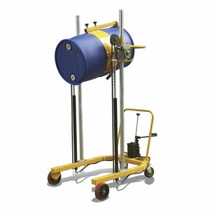 lifting stacker truck / manual / walk-behind / drum-handling