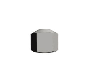 hexagonal plug / female / nickel-plated brass / for pipes
