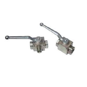 hydraulically-operated valve / manual / 3-way / 2-way