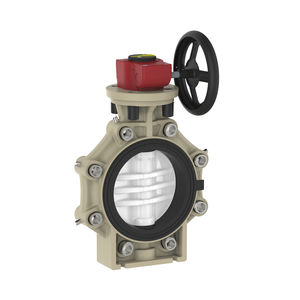 butterfly valve / with handwheel / flange / lug type