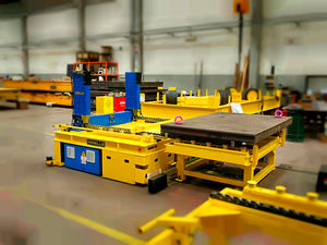 electric AGV / for heavy loads / omnidirectional