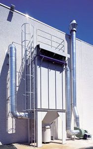 pulse-jet backflow dust collector