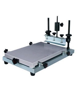 manual screen printing machine / multi-color / for laths / flat bed