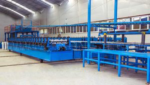 PUR sandwich panel production line / automatic / continuous