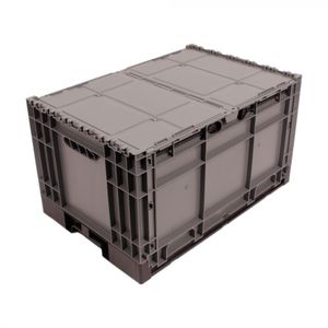PP crate / transport / with lid / folding