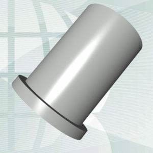 cylindrical plug / non-threaded / silicone / flanged