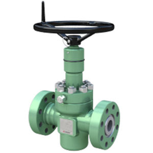 high-temperature valve / knife gate / with handwheel / for steam