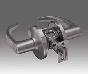swing handle / door with lock / nickel / L