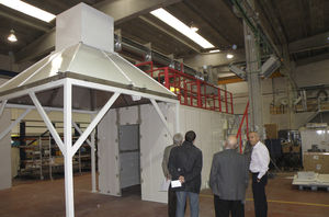fire reaction test installation