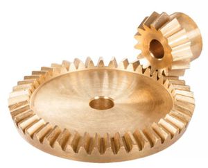bevel gear / straight-toothed / brass