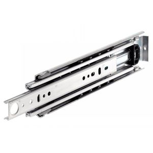 full-extension slides / ball bearing / zinc-plated steel / precision