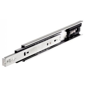full-extension linear slides / ball bearing / with front disconnect / zinc-plated steel