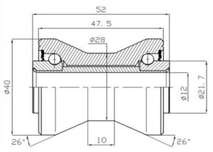 bobbin wheel type roller