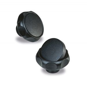threaded knob / star / technopolymer / in plastic