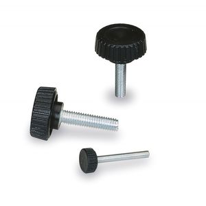 threaded knob / round / mushroom / stainless steel