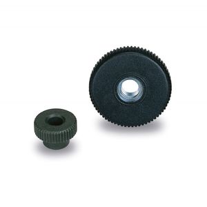 threaded knob / round / steel / polyamide