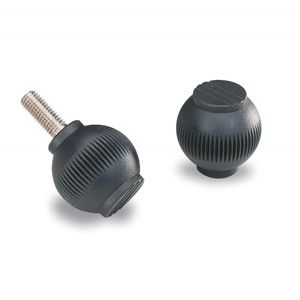 threaded knob / round / ball / steel
